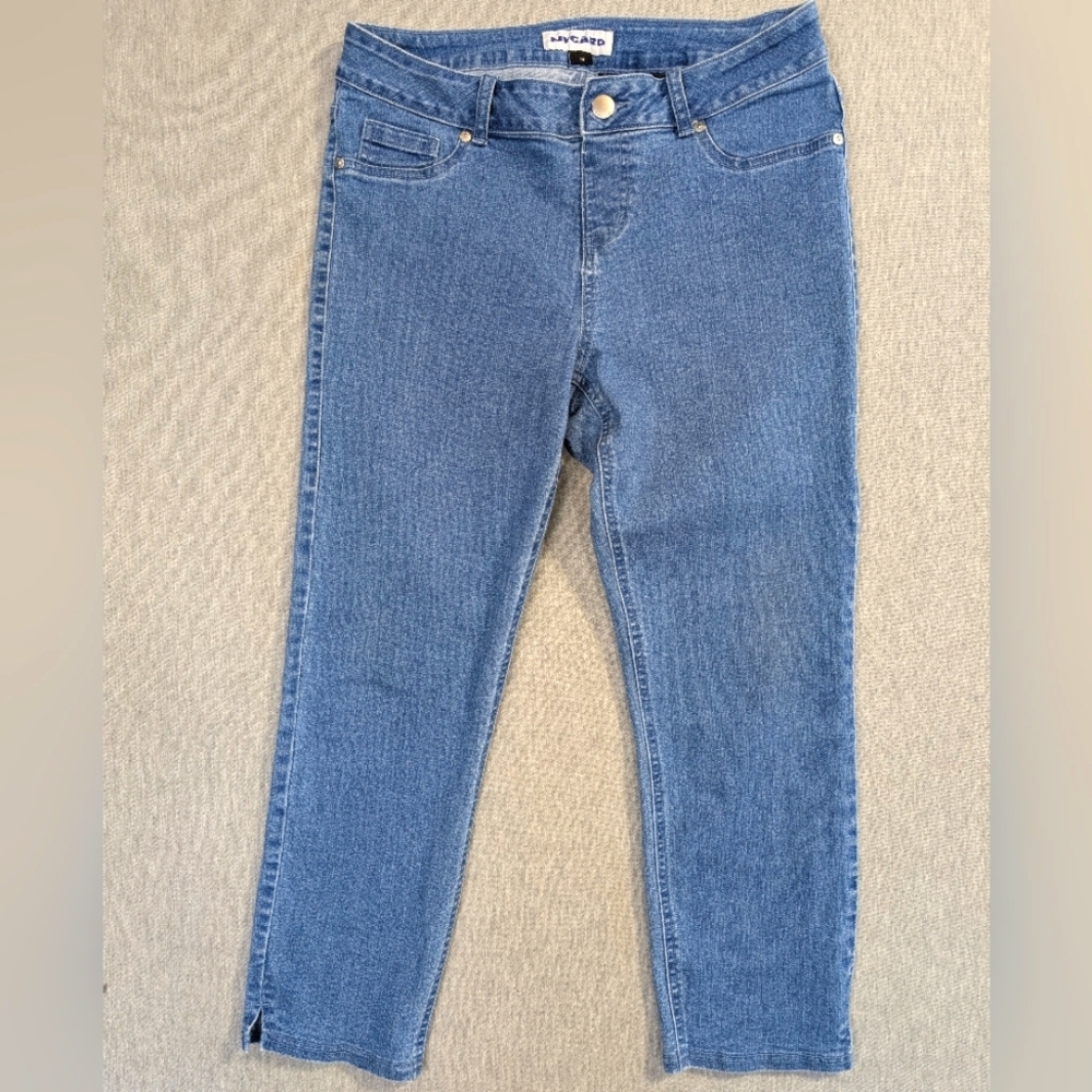 Nygard Denim Stretch Cropped Jeans Women's 12 Blue Ankle